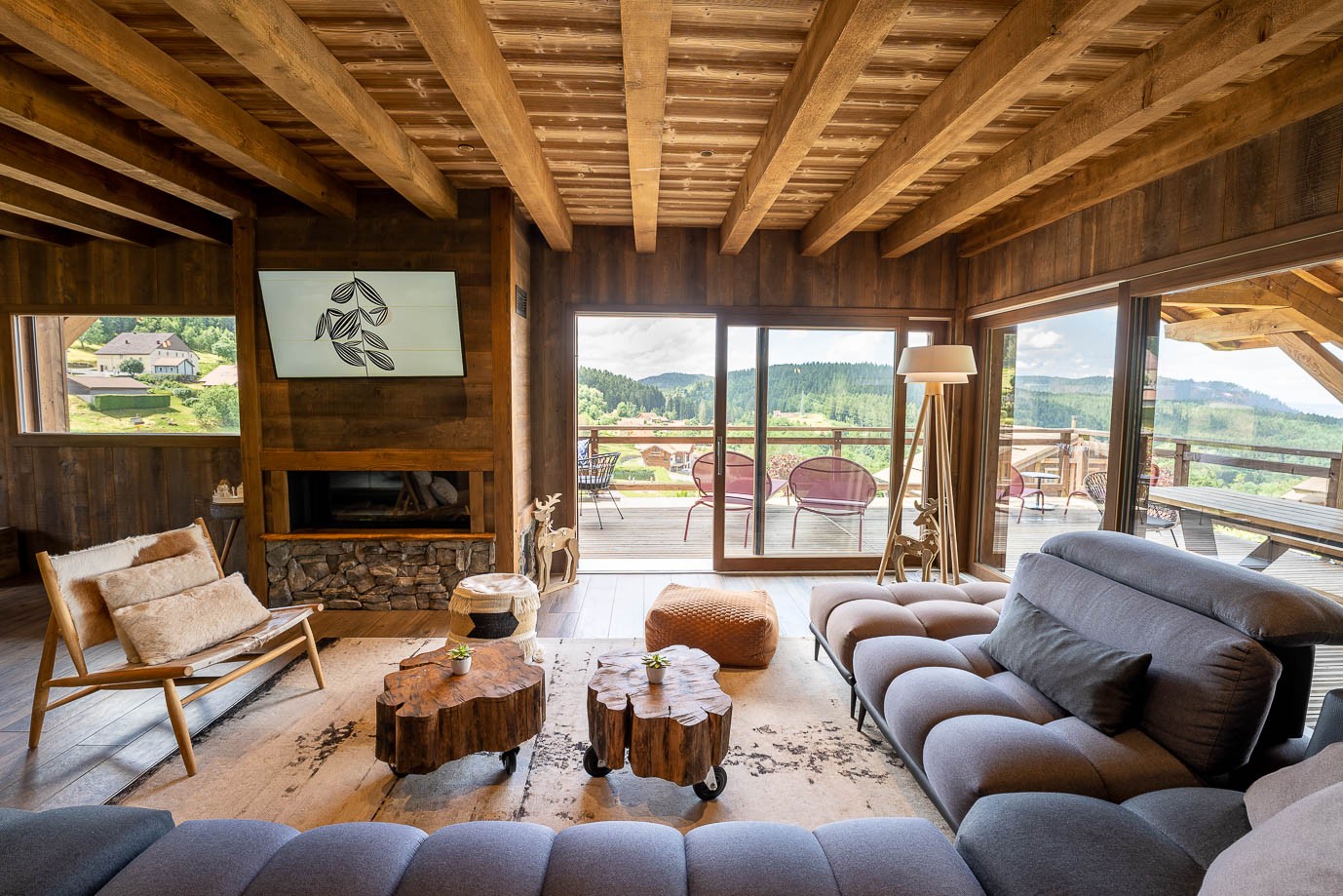Living room - Chalet Perle Noire, Gérardmer