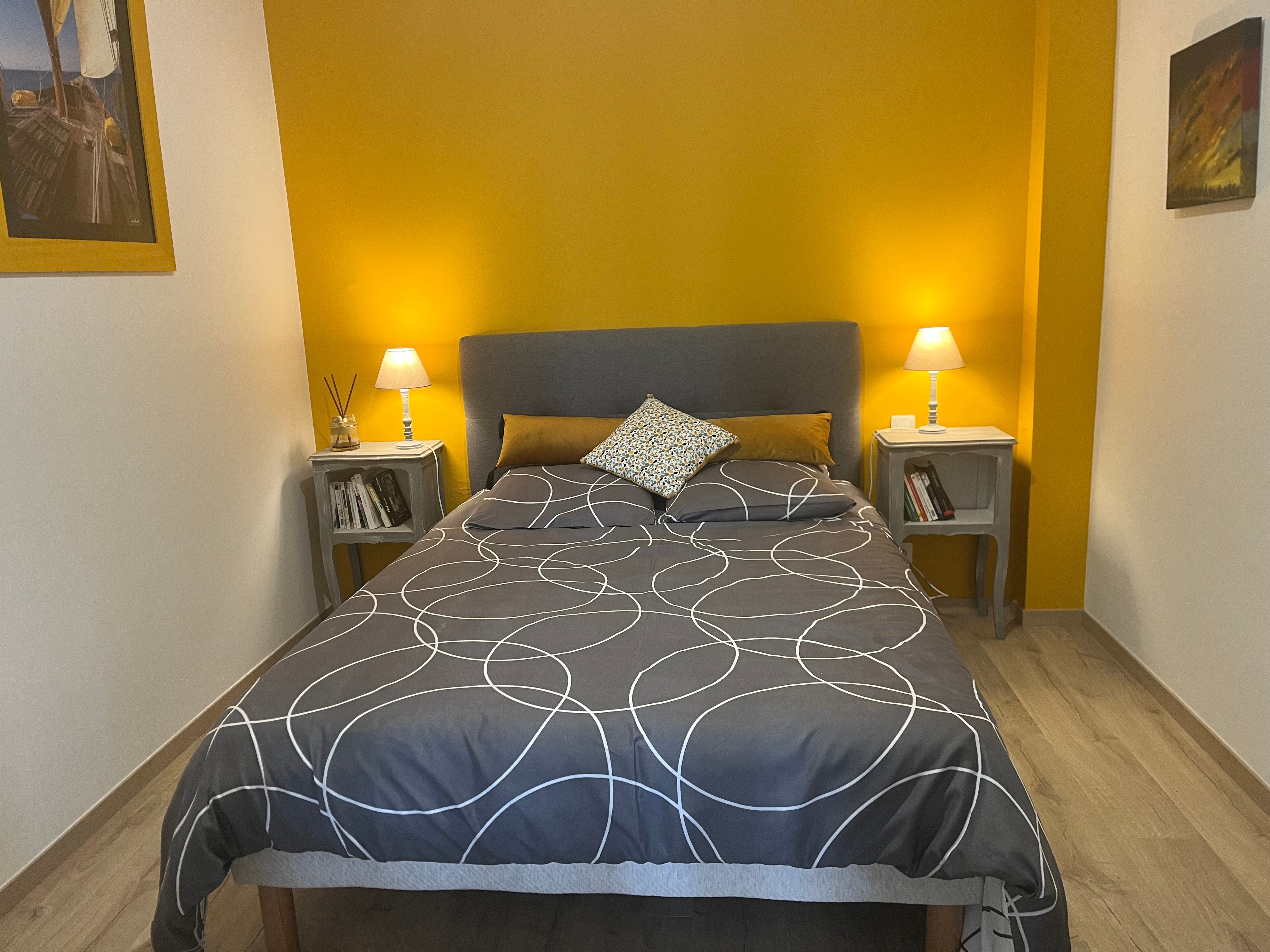 Location de vacances la villa des algues Grancamp maisy vue mer lit 140