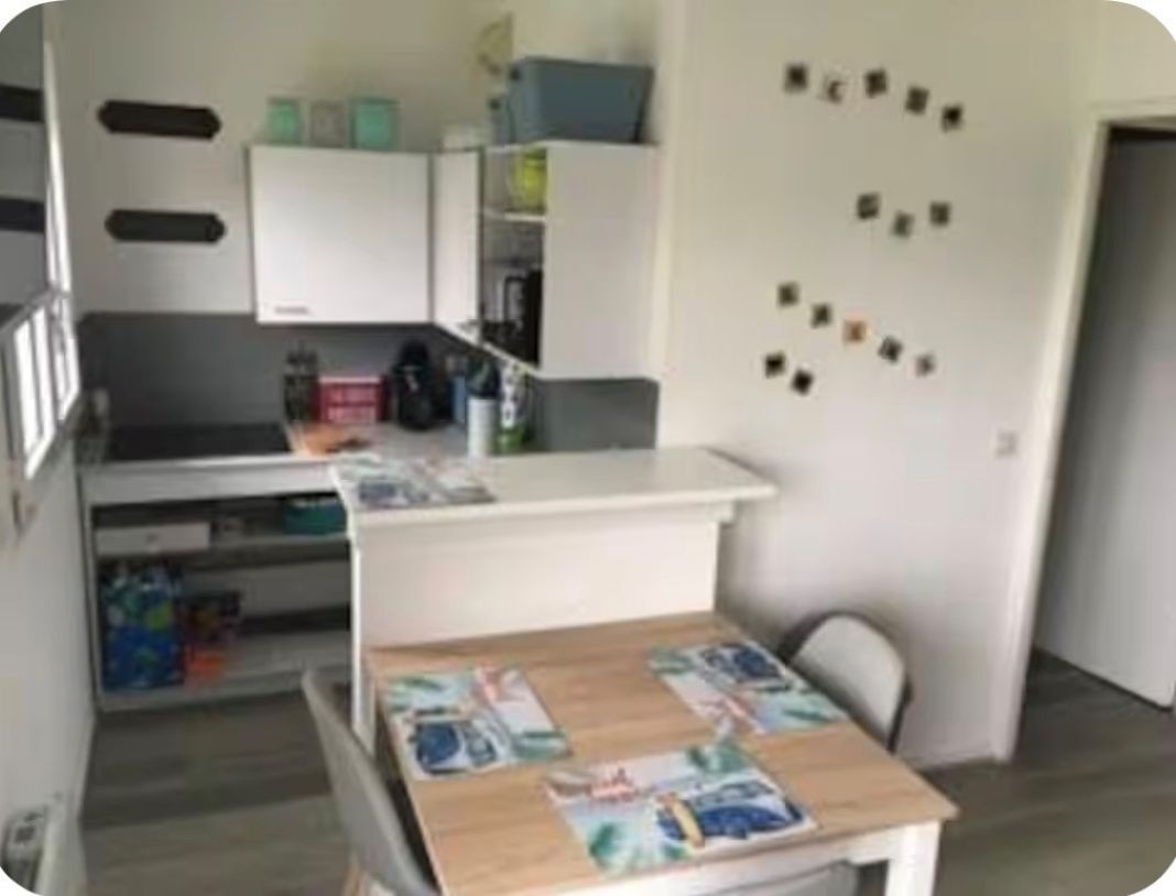 Cuisine et coin repas Mers les Bains Studio Trimaran Hauts de France