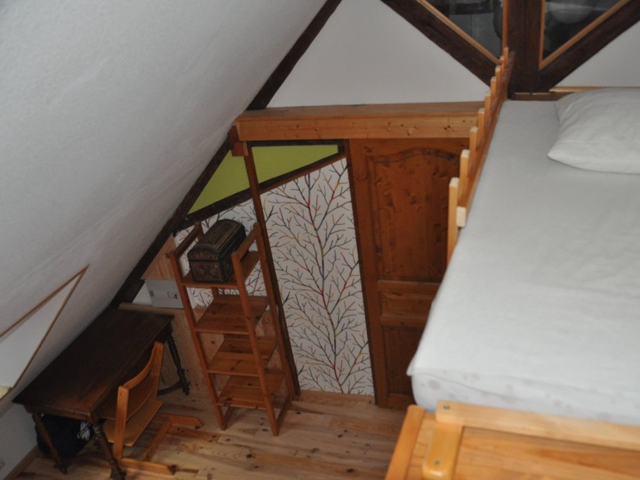 couchage double d'appoint en mezzanine