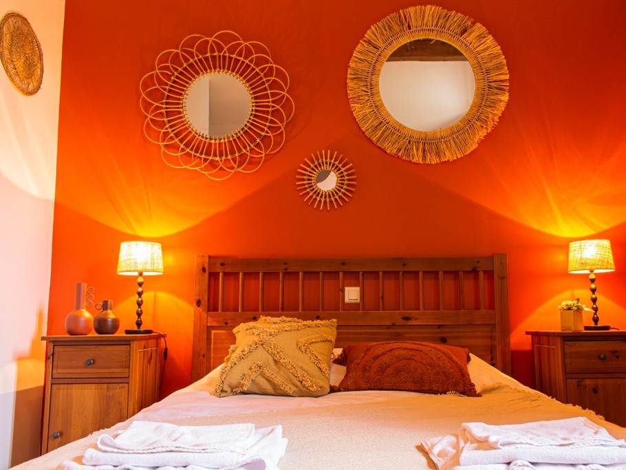 Chambre terracotta