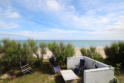 Espace détente au bord de plage