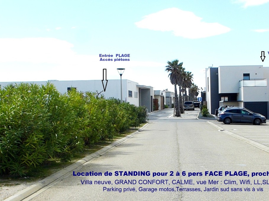 villa à 20m de l'entrée de la plage