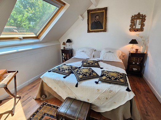 Chambre Talcy avec lit en 160 pour 2 personnes au 1er étage, près de Blois