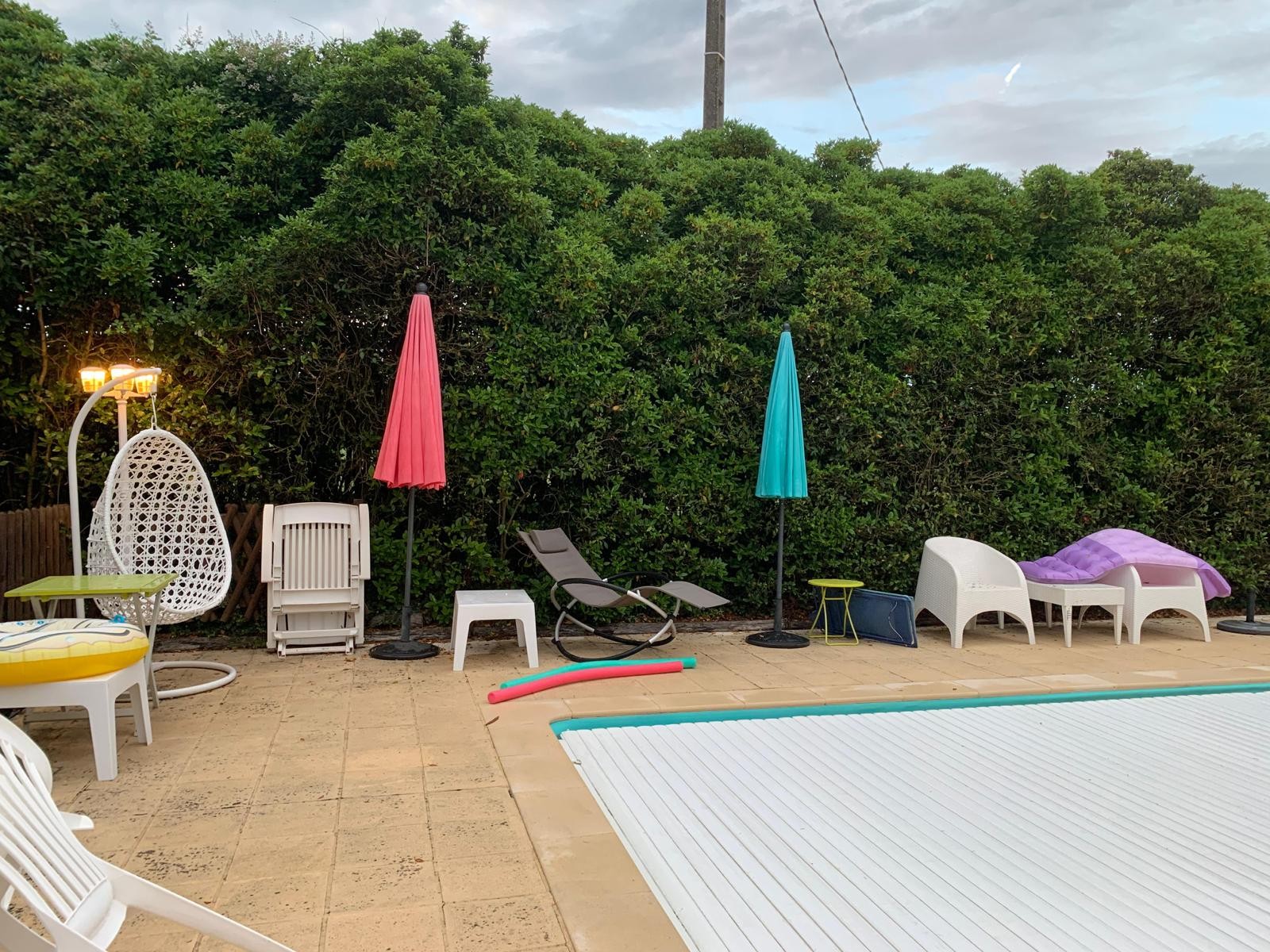 Terrace around the pool