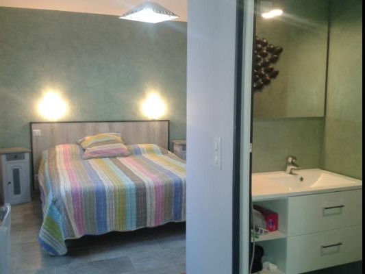 chambre 1, avec sa salle d'eau.