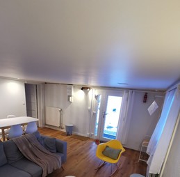 Vue ensemble salon entrée