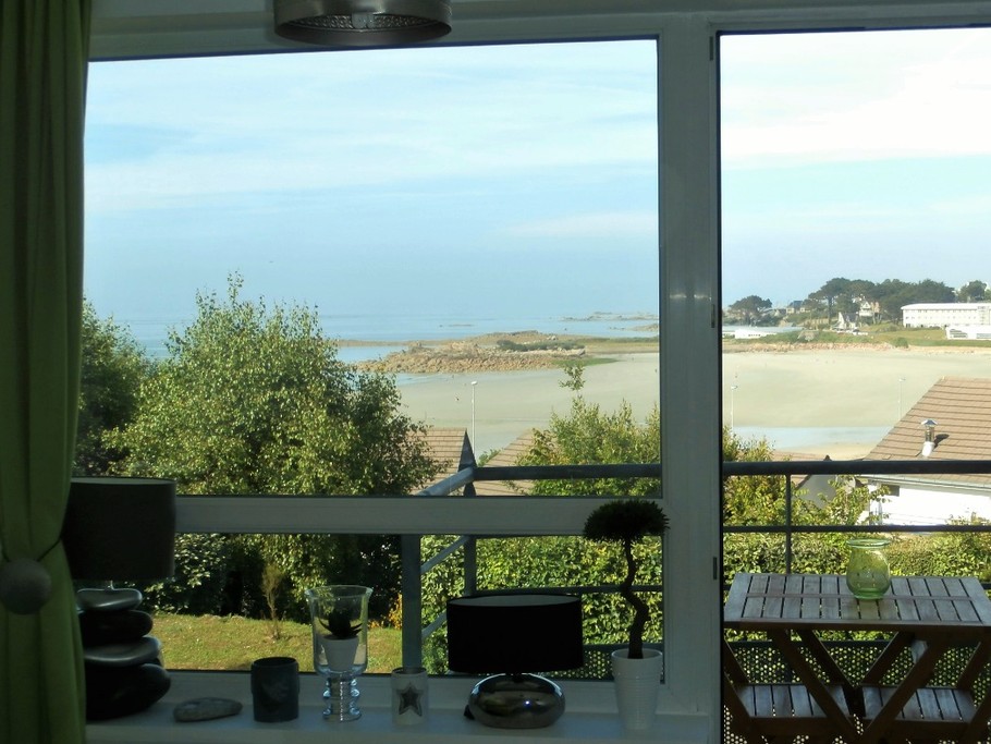 la grande et belle vue mer du séjour