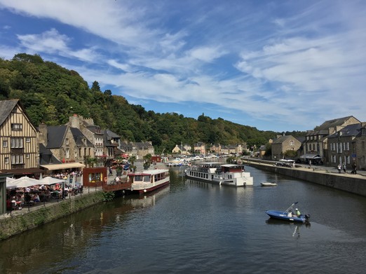 Stay in the heart of Dinan Port with views of the river Rance, cafés and historic streets