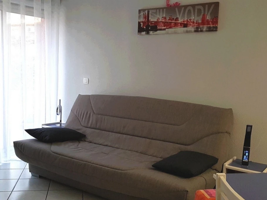 Séjour avec canapé convertible
