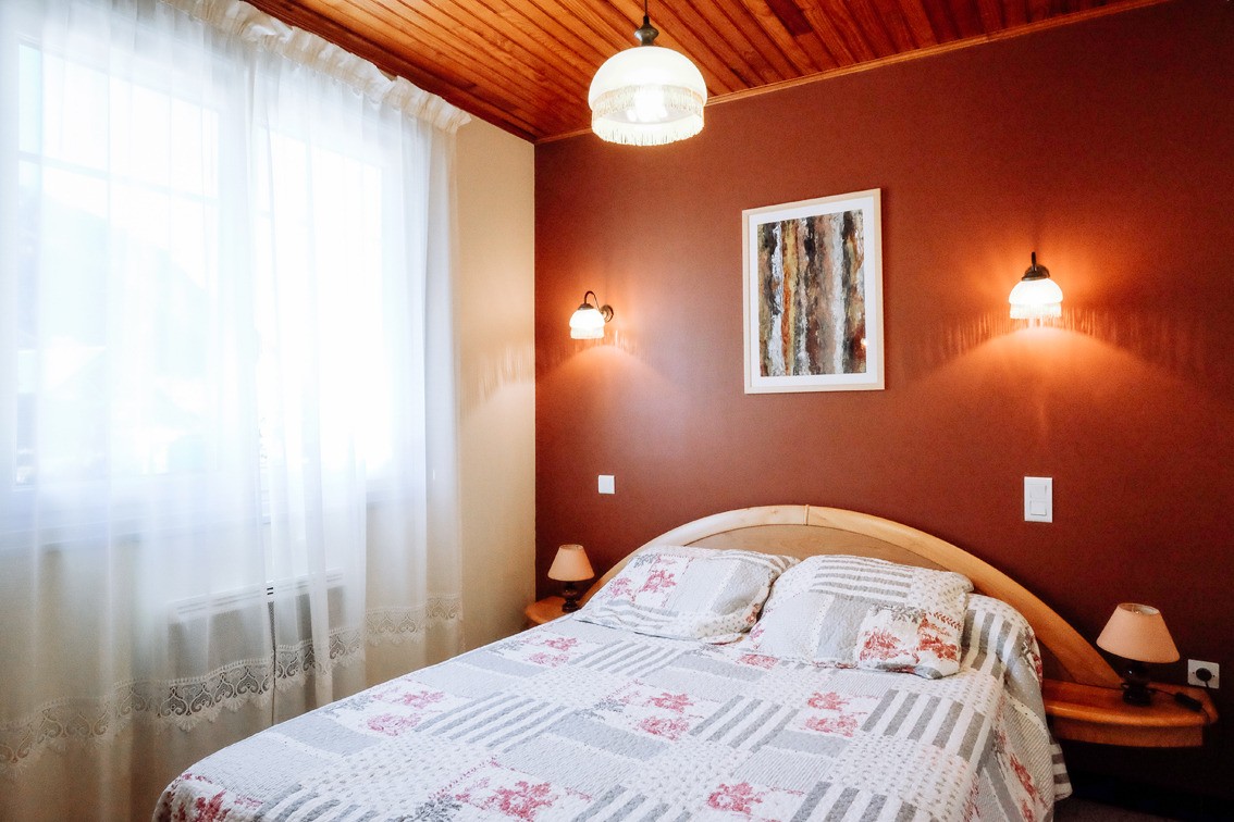 Chambre beige-chocolat