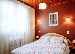 Chambre beige-chocolat