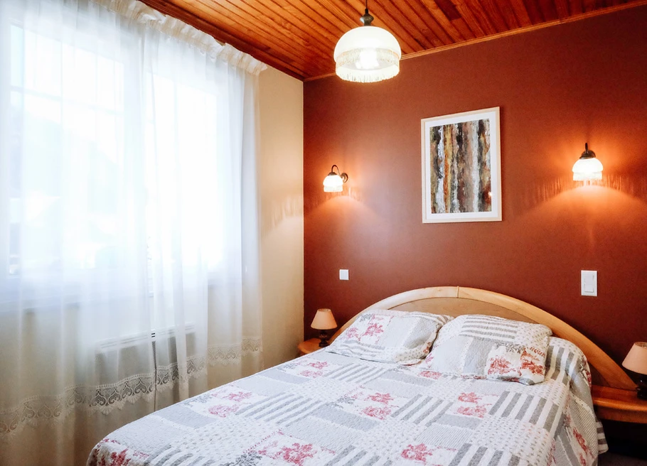 Chambre beige-chocolat