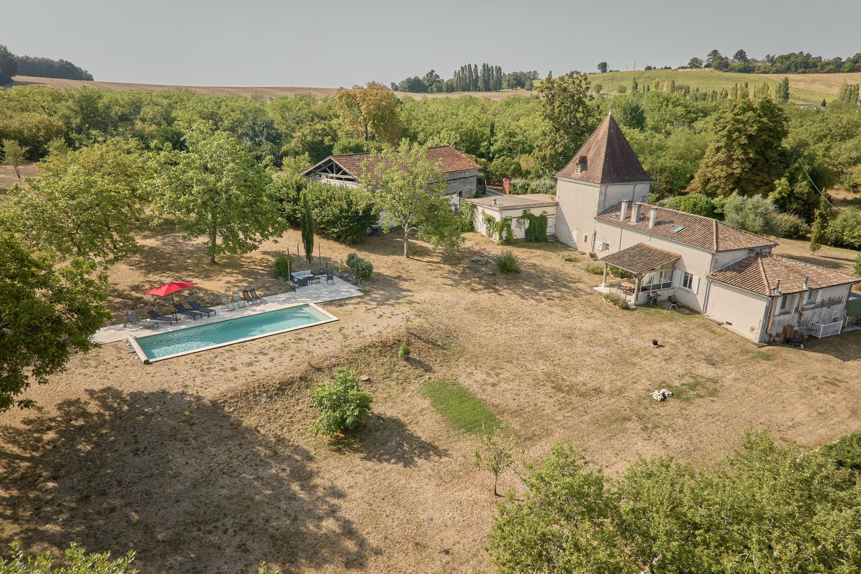 vue aérienne 2 Laugnac Le Palens