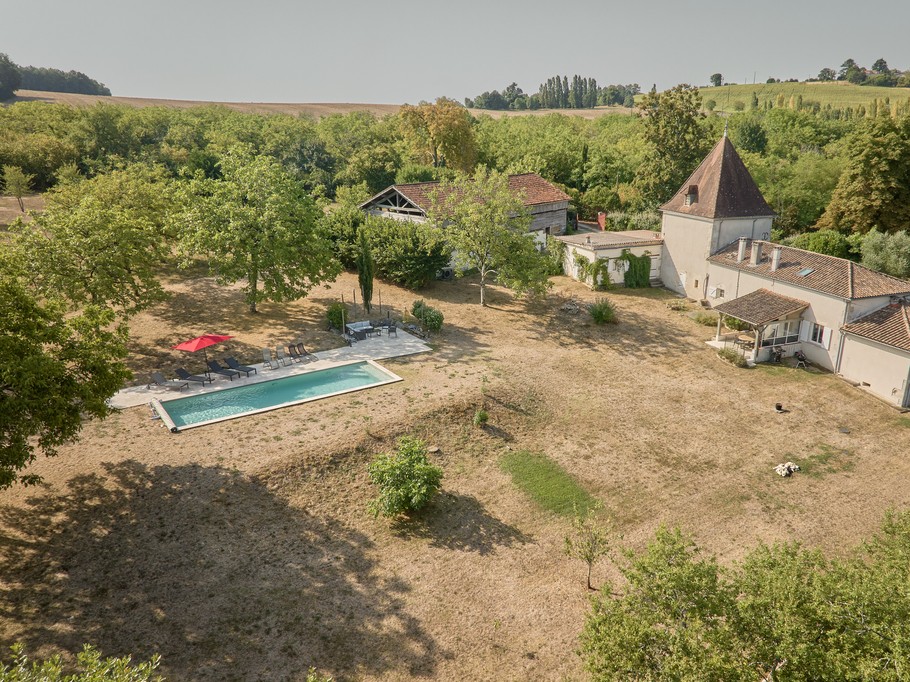 vue aérienne 2 Laugnac Le Palens