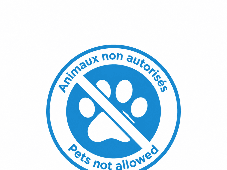 Les animaux ne sont pas acceptés dans cet hébergement.