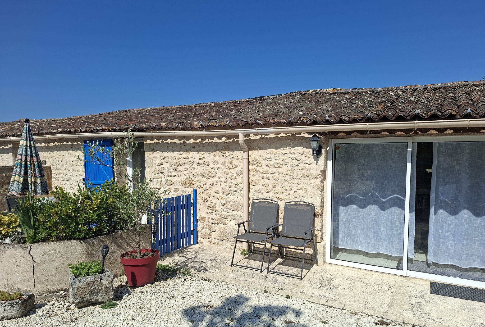 L'entrée du Gite de Cap Océan pour 4 personnes au Moulin de Mauzac