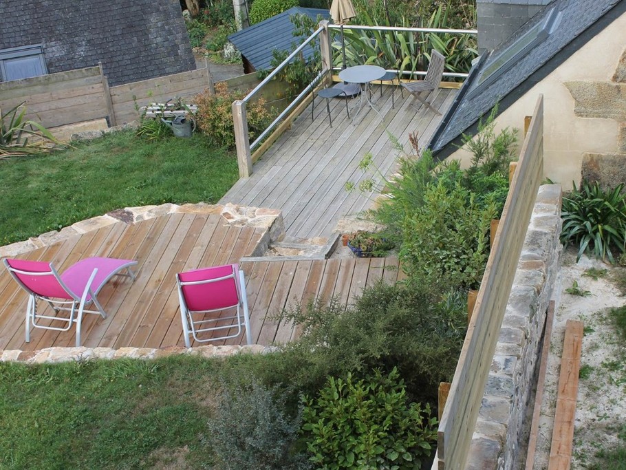 2 terrasses bien exposées avec vue mer