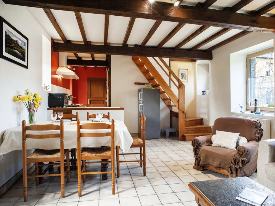 Séjour vu de la cheminée