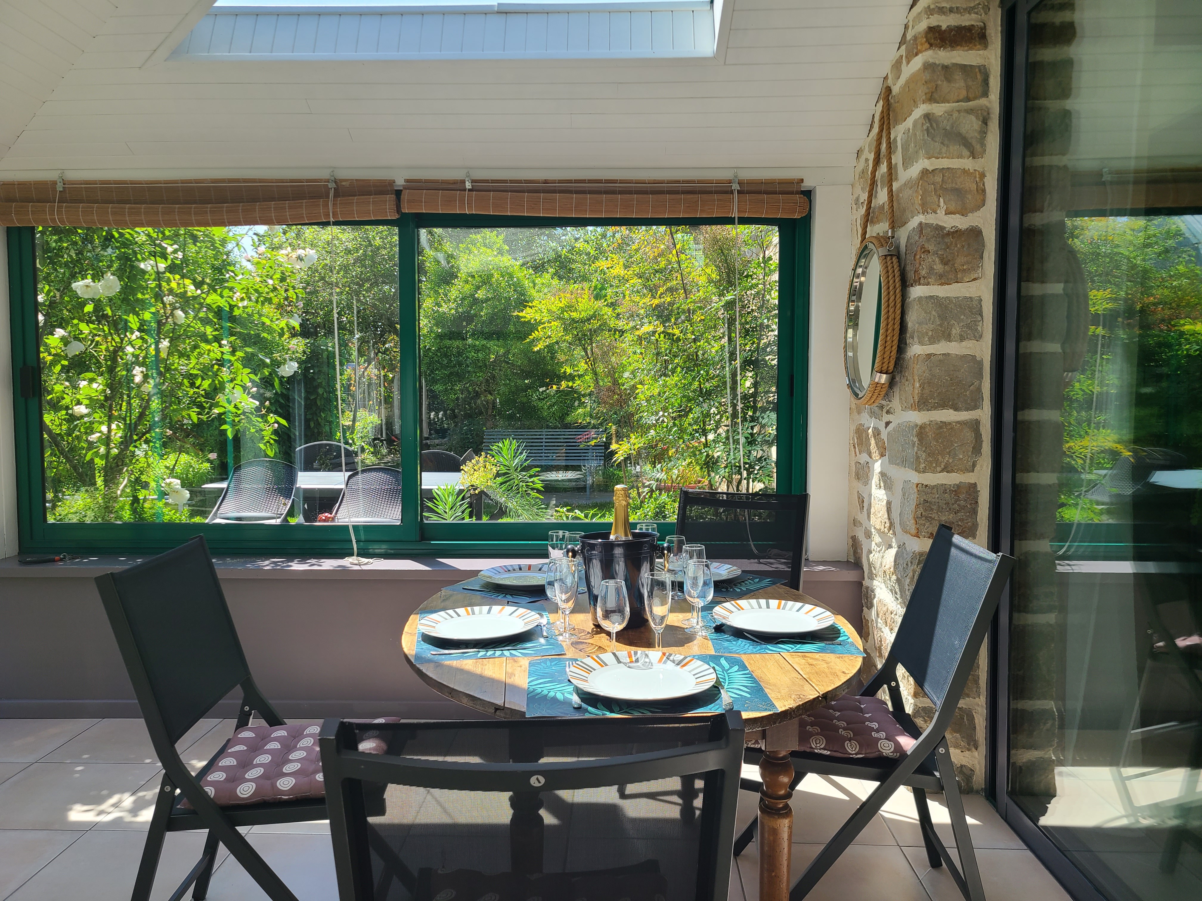 . West-facing veranda