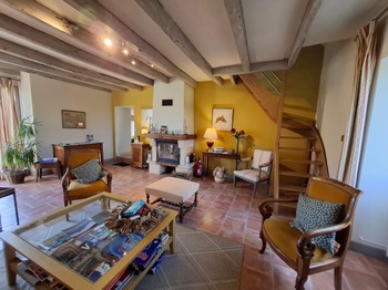 Grand Salon détente, lecture avec cheminée