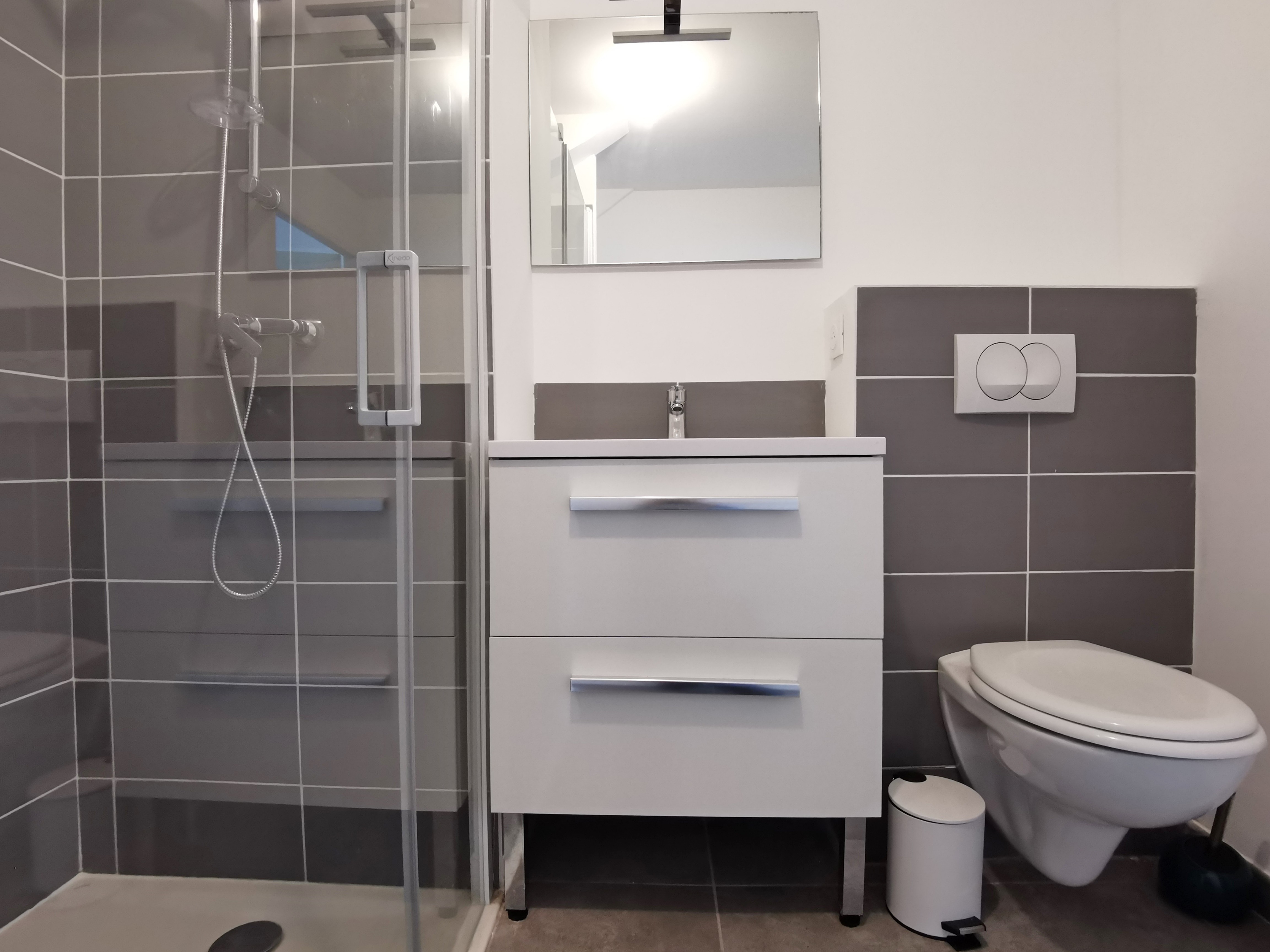 Shower room with WC