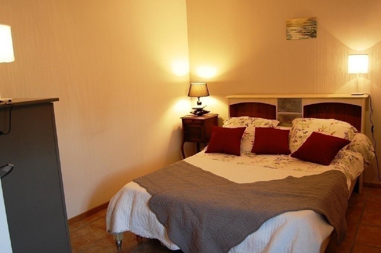 parents' bedroom with cot