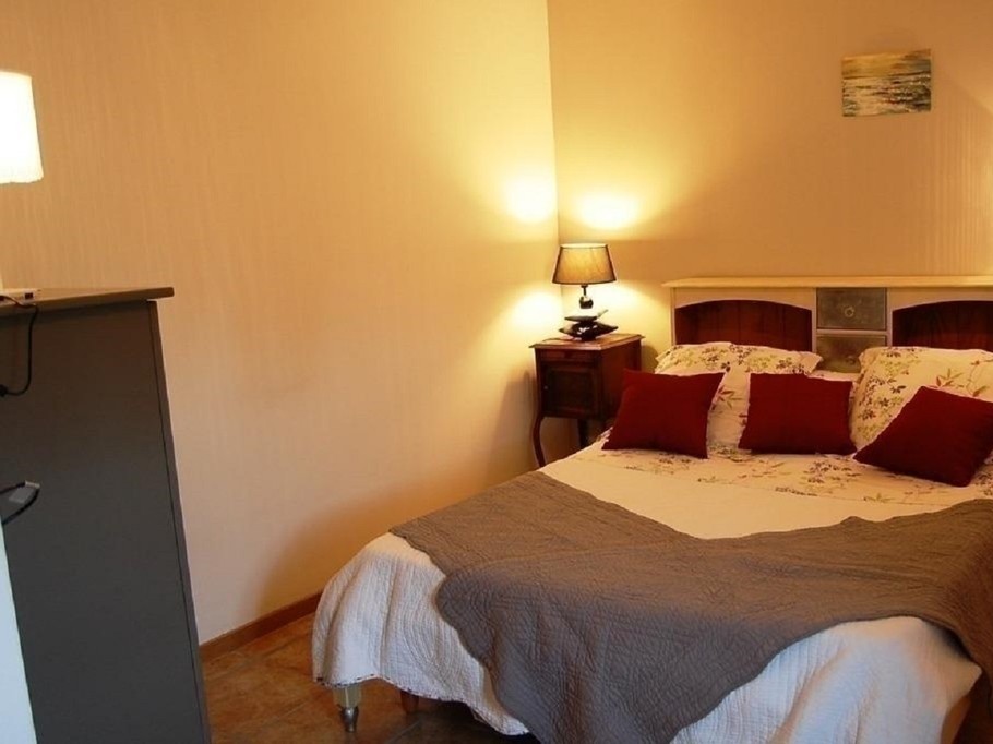 parents' bedroom with cot