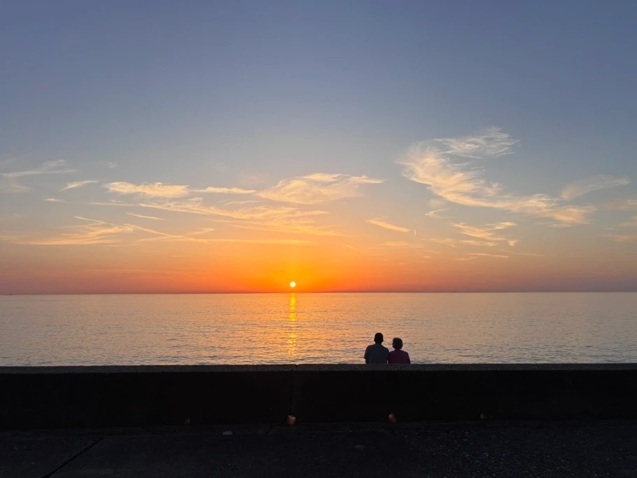 Coucher de soleil de Mers les Bains - Appartement Nid Douillet Yvonne - Hauts de France