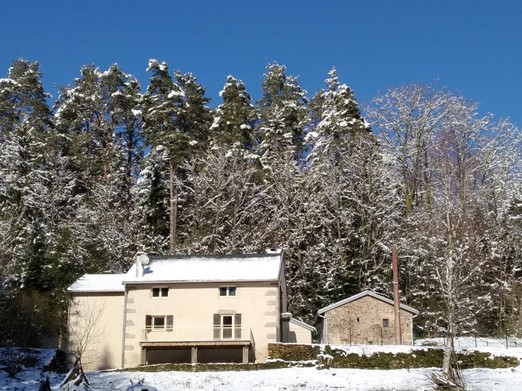 La maison avec la neige