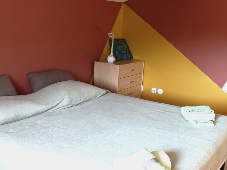 Chambre sur la mezzanine _ Villa Nature au Soleil