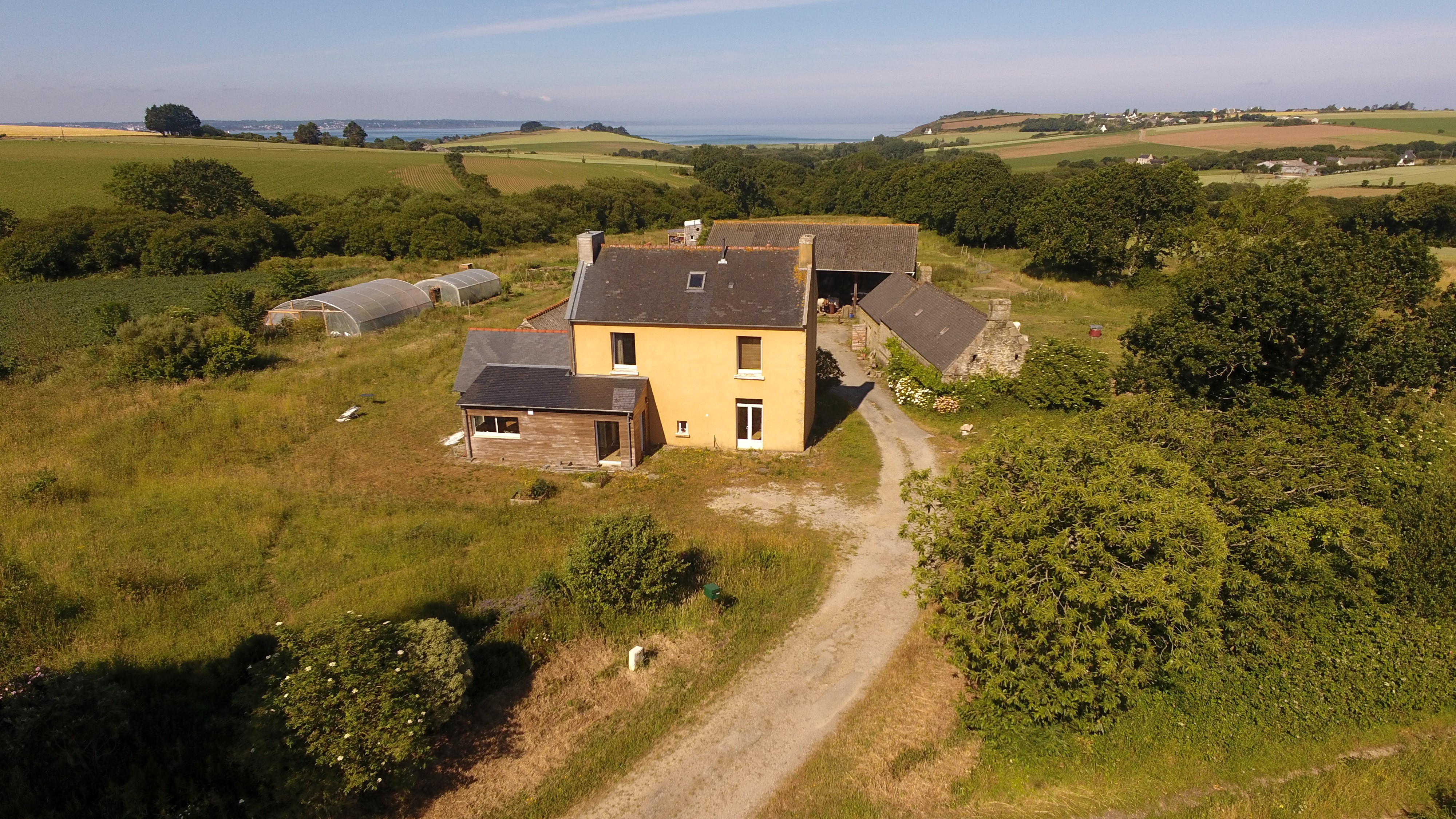 Vue aerienne de la maison