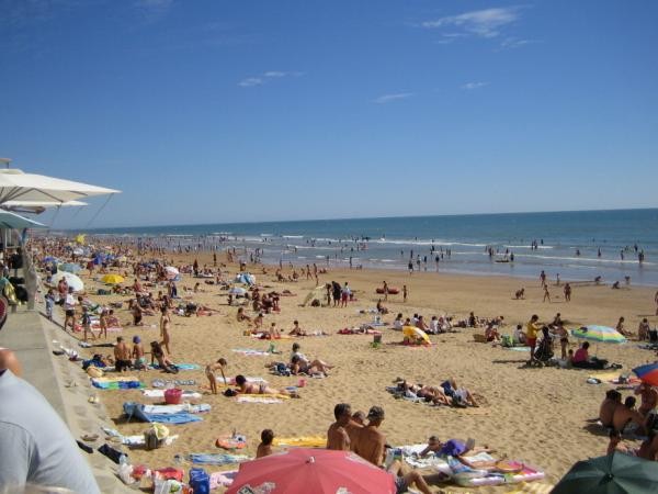 vue plage au mois d'août