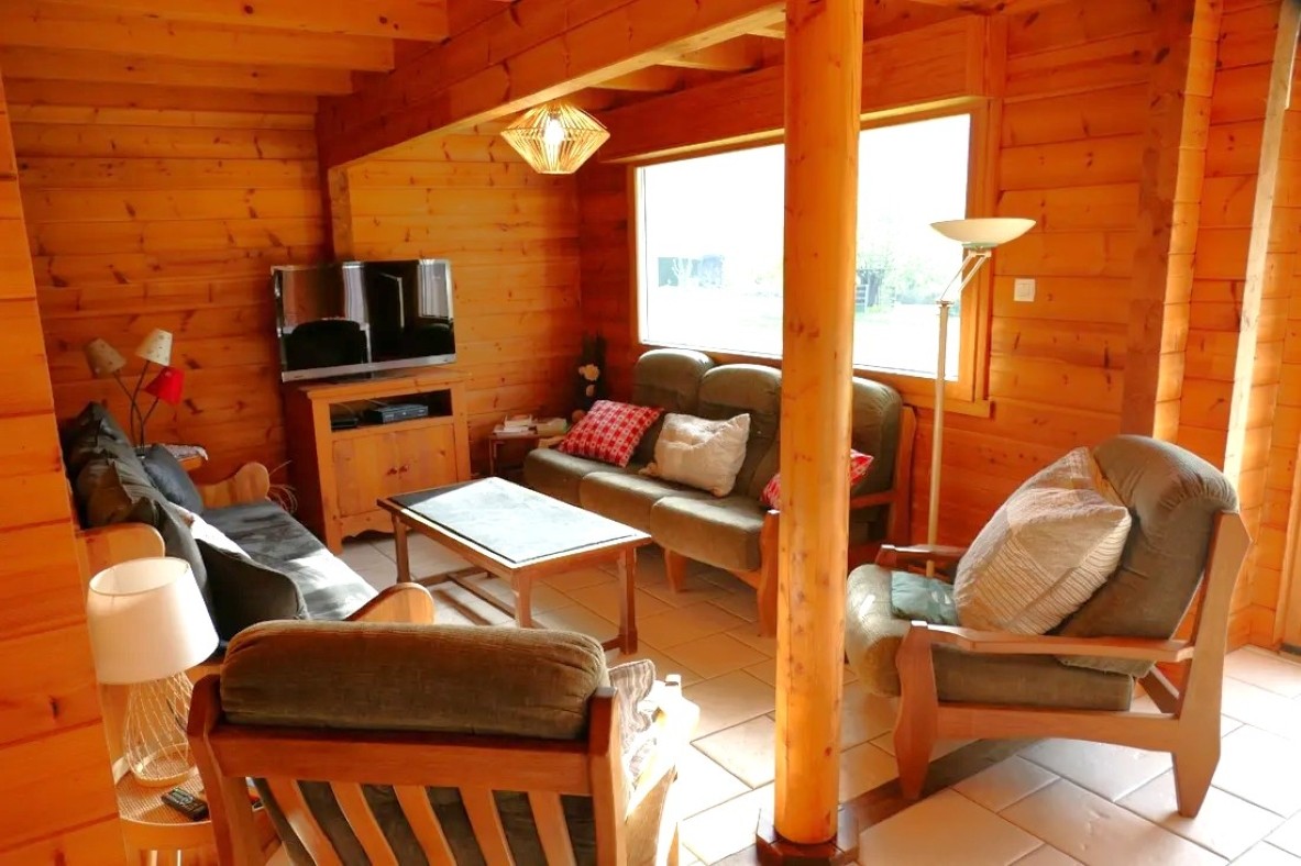 Salon - Chalet sous Le Théâtre, au cœur de Bussang dans les Vosges