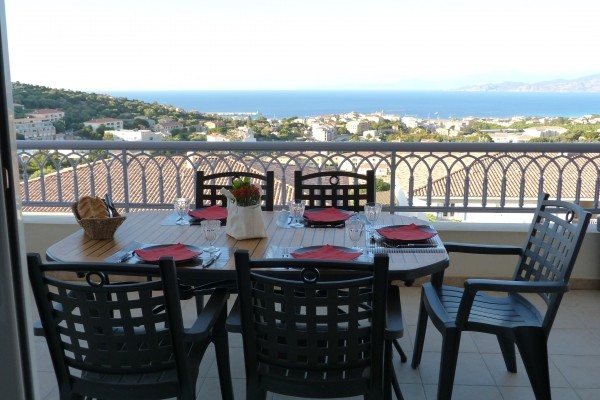 Terrasse vue de face - Port