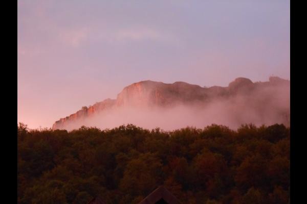Roches d'Hautepierre vues depuis le jardin