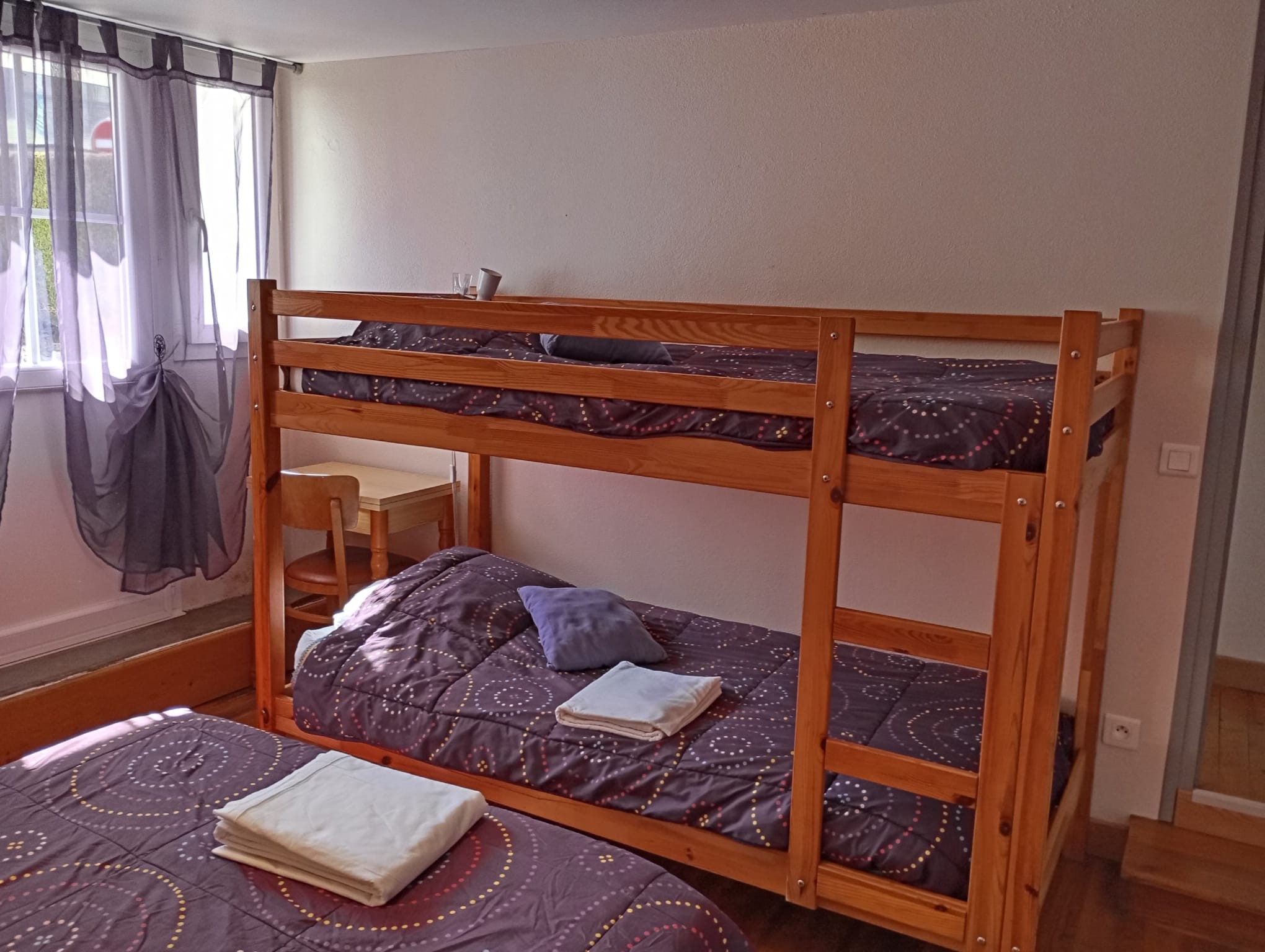 Bedroom with bunk beds