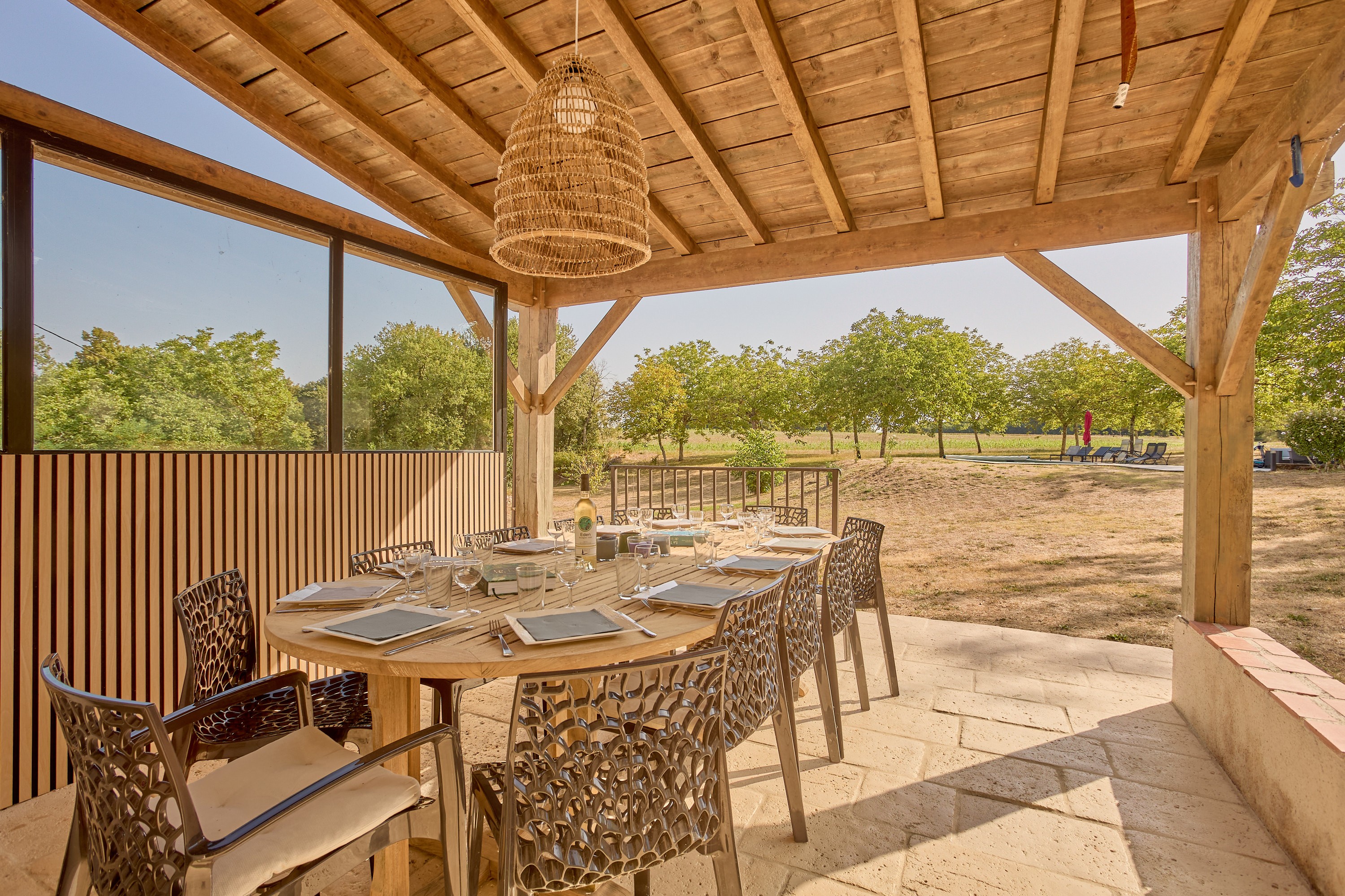 terrasse arrière Laugnac Le Palens