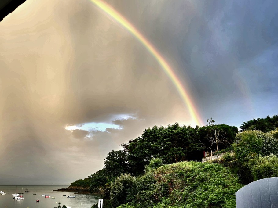 De la terrasse, un jour d'orage...