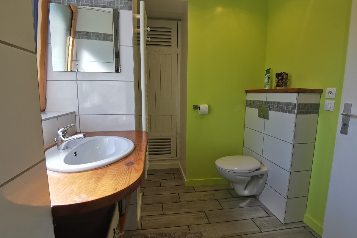 Salle d'eau avec WC