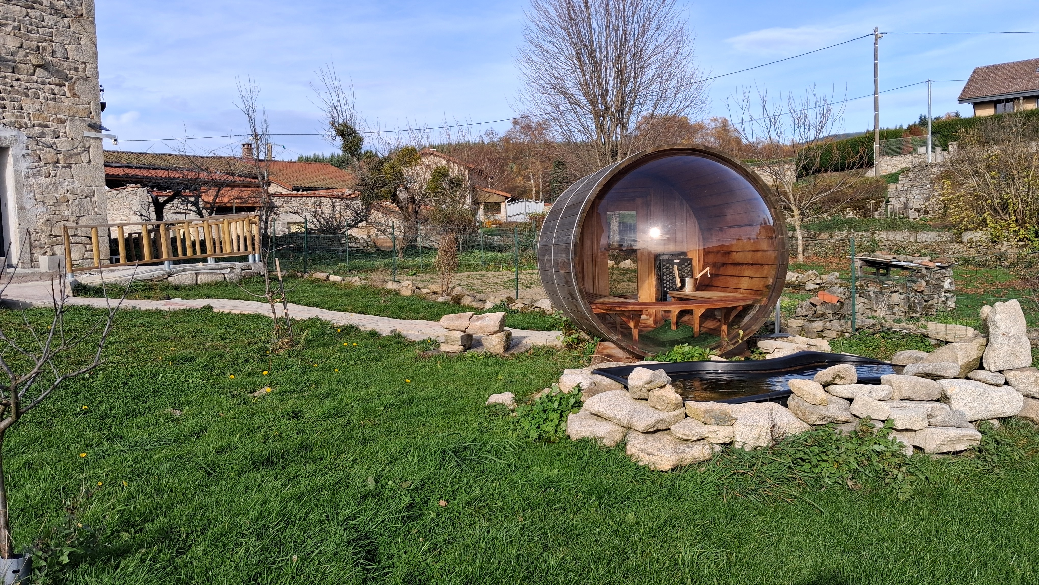 Le sauna - Gîte Ukhutula , Vollore-Montagne , Puy-de-Dôme , Auvergne