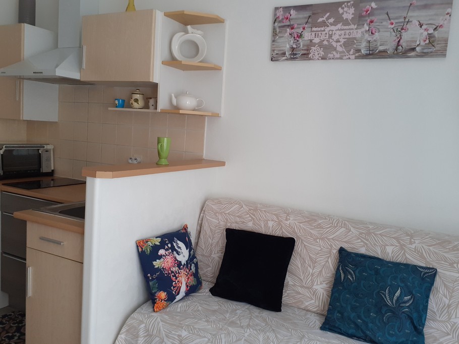 Cuisinr-Séjour banquette-lit 80x190