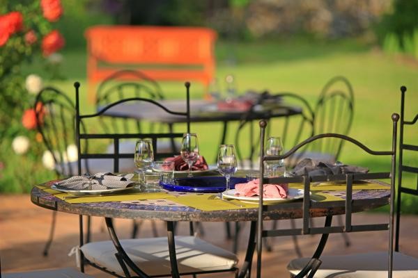 dîner sur la terrasse