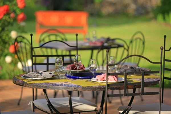 dîner sur la terrasse