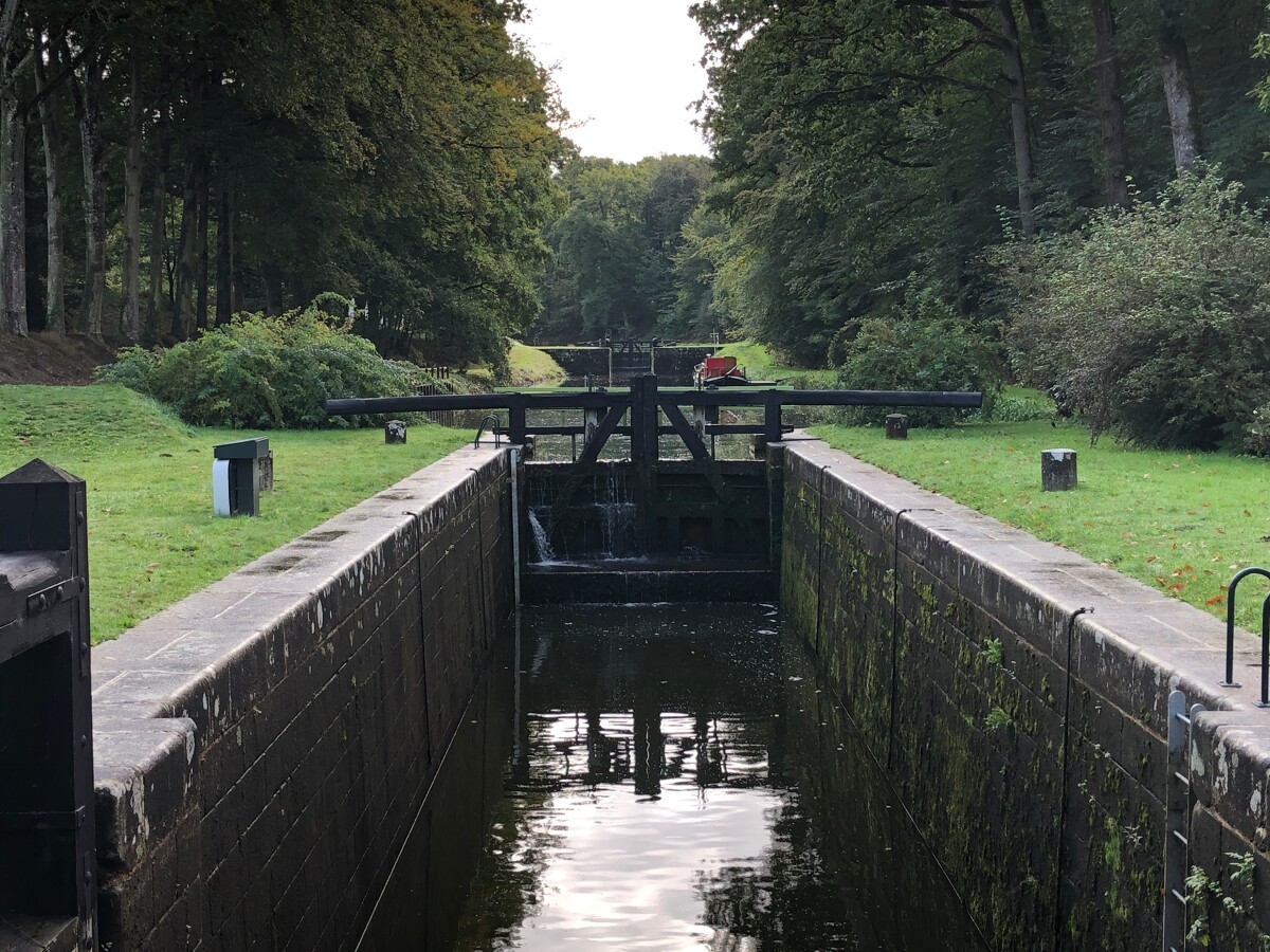 Eleven locks at Hédé-Bazouges