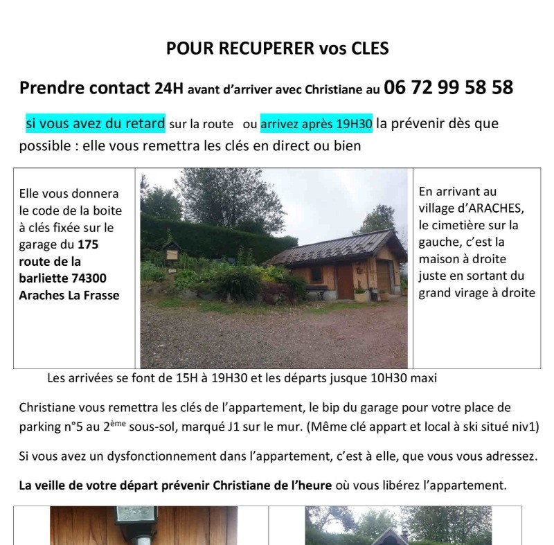 pour récuperer vos clés