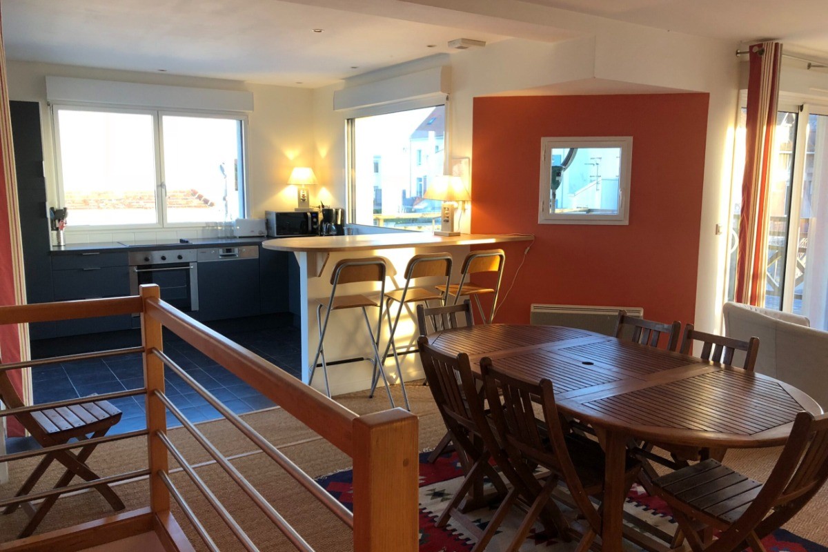 Villa Dauphine - Appartement Corail - Séjour-Cuisine