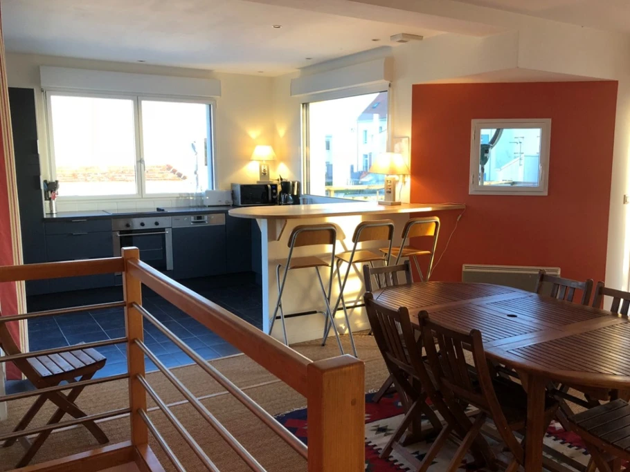 Villa Dauphine - Appartement Corail - Séjour-Cuisine