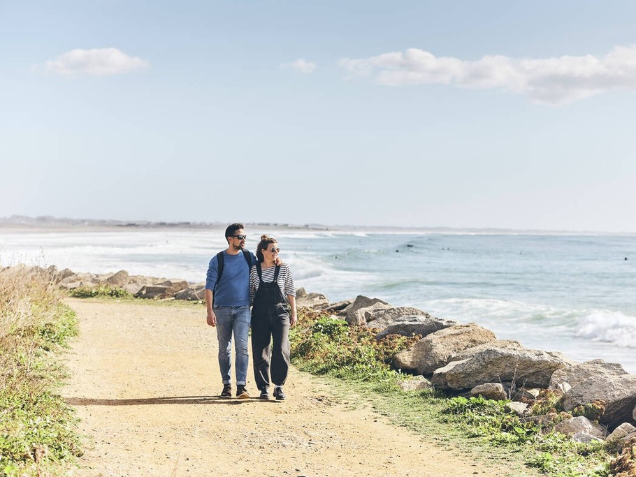 Balade sur le sentier côtier à Penhors