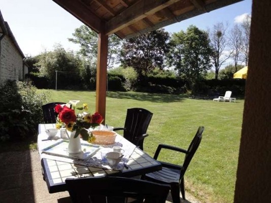 terrasse à l'arrière